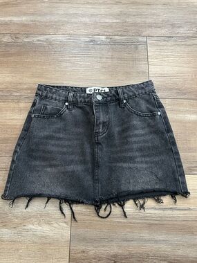 PTCL teen jean skirt XS black 13 inches in length